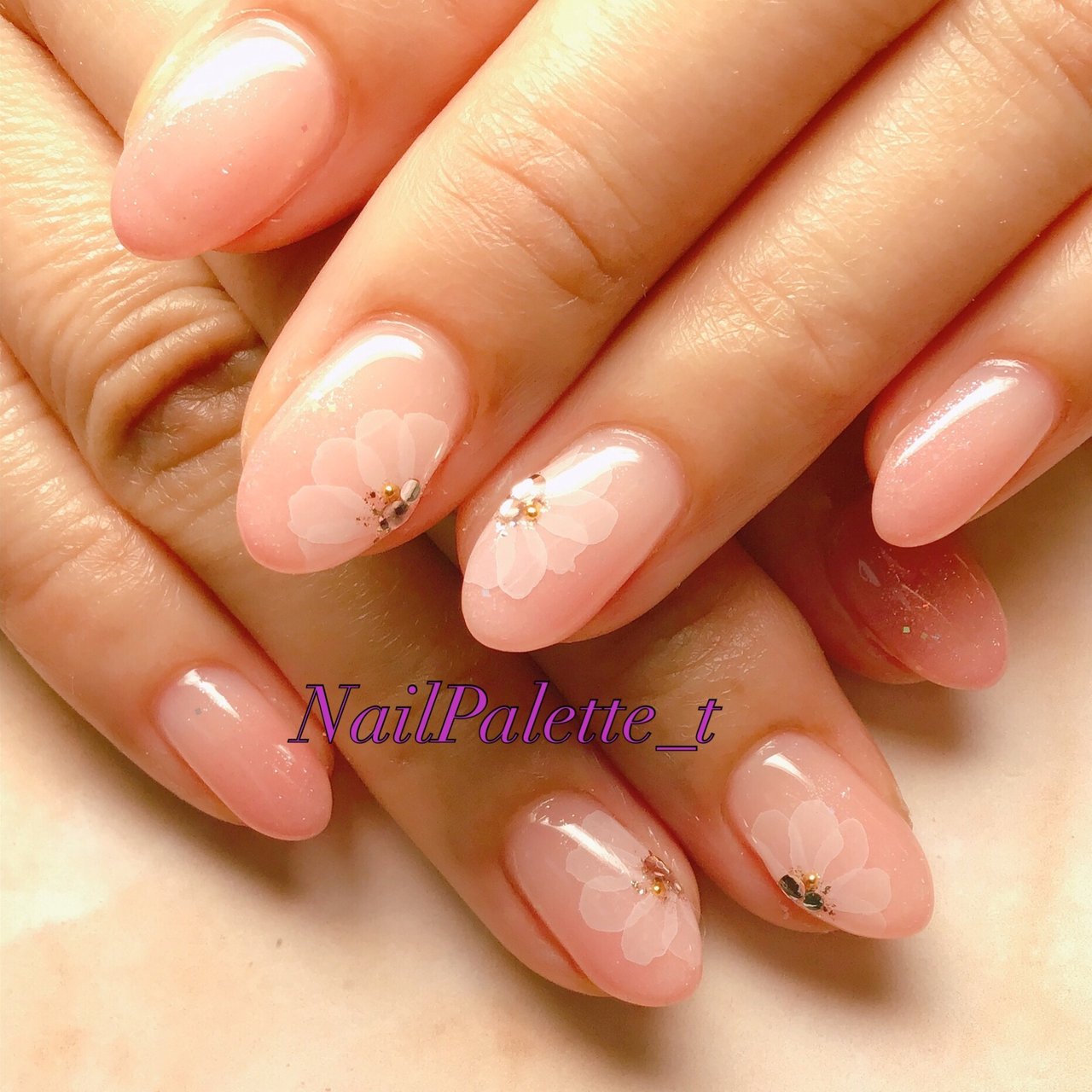 春 夏 海 ハンド シンプル Nailpaletteginza青森店 Tanaka のネイルデザイン No ネイルブック