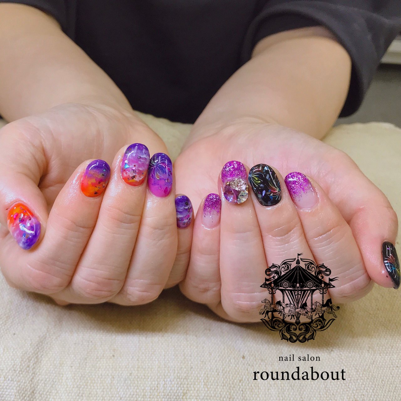 夏 七夕 海 リゾート ハンド Yuko Nail Salon Roundabout のネイルデザイン No ネイルブック