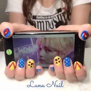 Btsテテキャラクターネイルのネイルデザイン ネイルブック