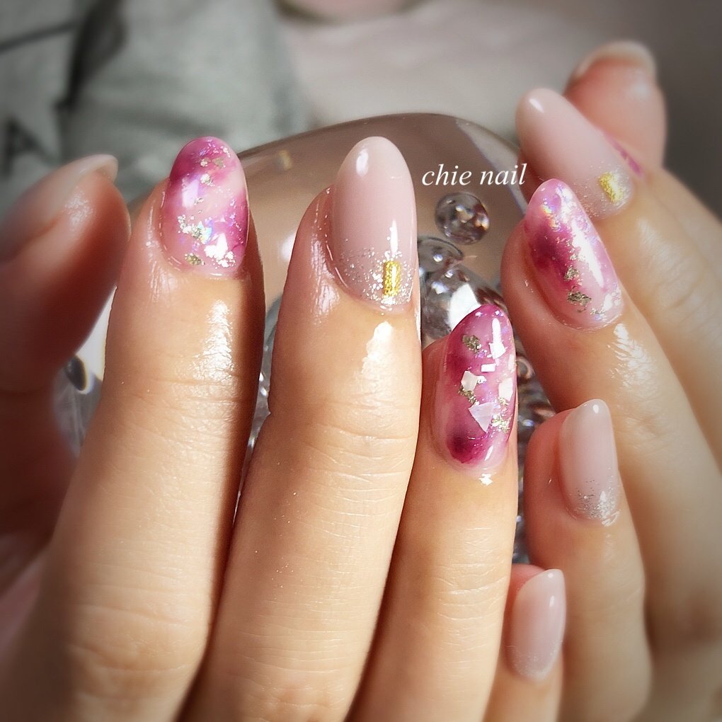 夏 秋 冬 オールシーズン ハンド Chie Nailチエネイルのネイルデザイン No ネイルブック