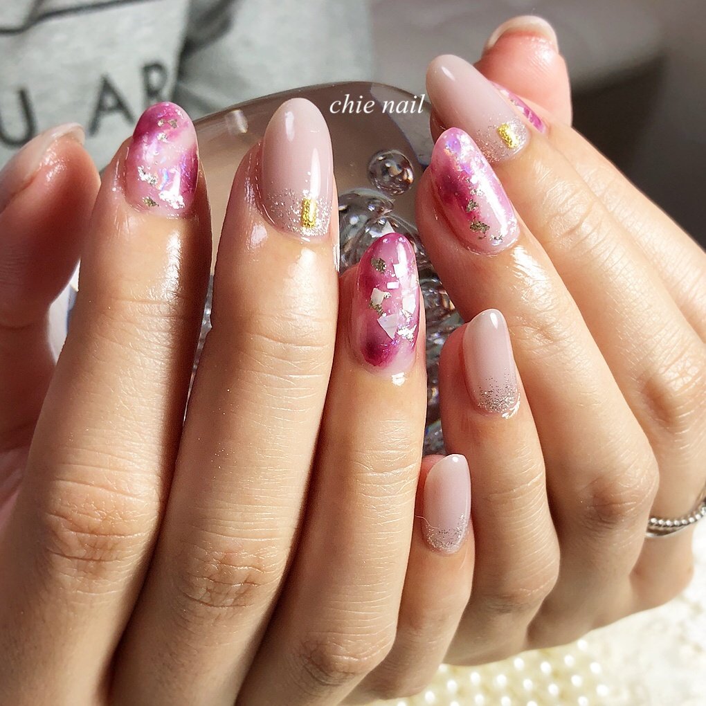 夏 秋 冬 オールシーズン ハンド Chie Nailチエネイルのネイルデザイン No ネイルブック