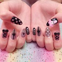 ハンド ハート フルーツ ピンク パステル Cheri Nailのネイルデザイン No ネイルブック