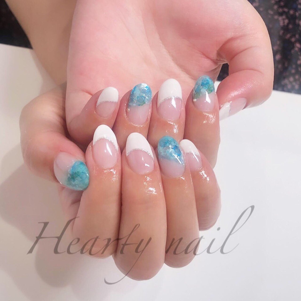 夏 梅雨 海 女子会 ハンド Hearty Nailのネイルデザイン No ネイルブック