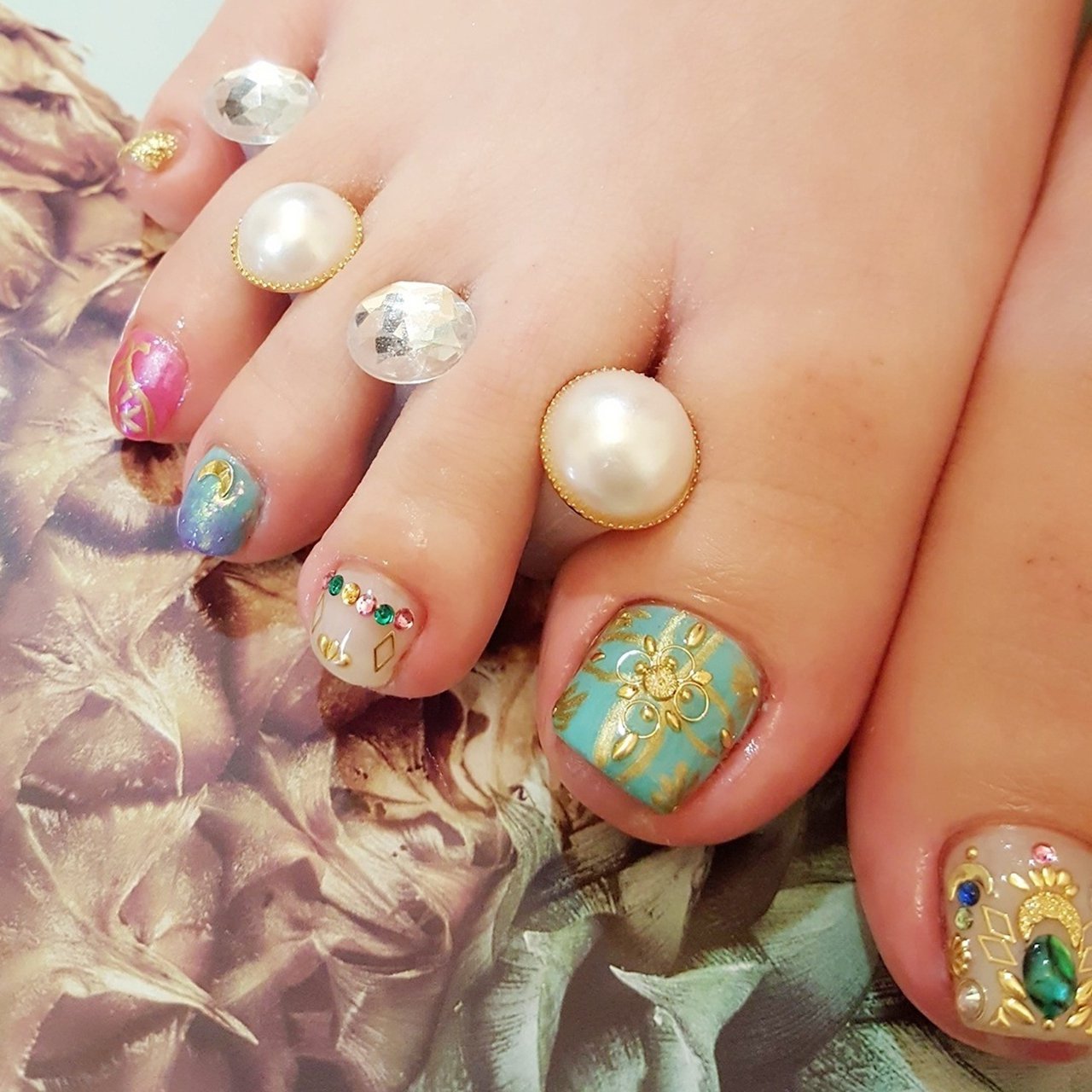 夏/オールシーズン/旅行/リゾート/フット - LILASnail.Ayaのネイル  