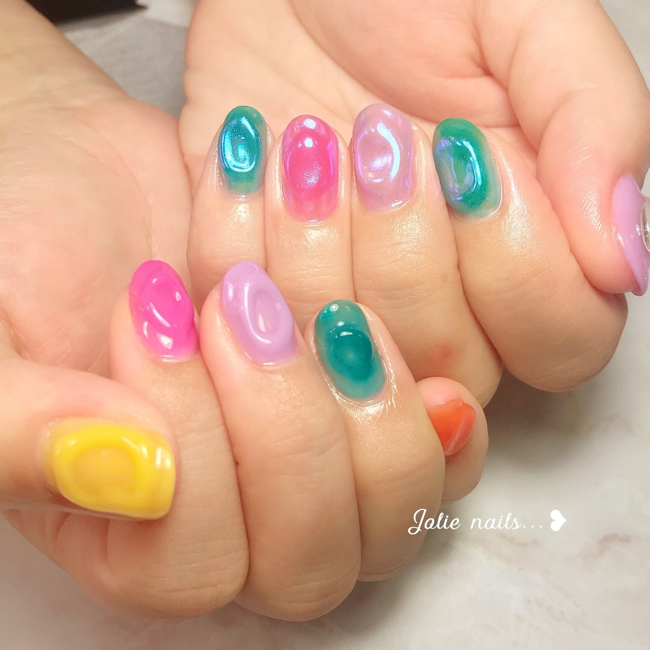 夏 海 ライブ 女子会 ハンド Jolie Nails のネイルデザイン No ネイルブック