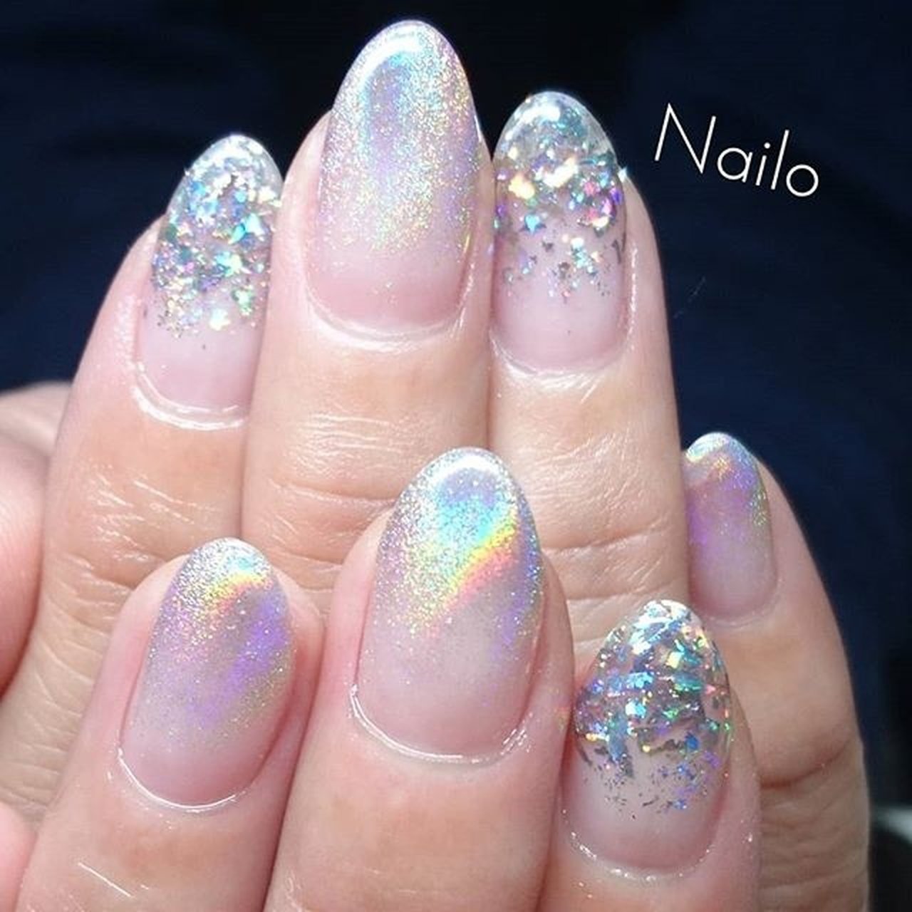 夏/オールシーズン/パーティー/シンプル/ホログラム - nailsalon_nailo