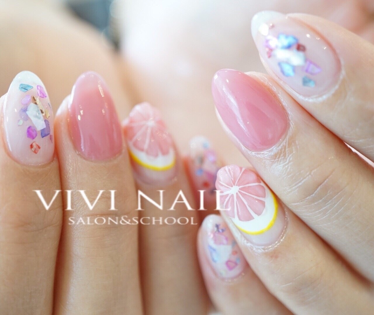 夏 パーティー デート 女子会 ハンド Vivi Nail Eyelashのネイルデザイン No ネイルブック