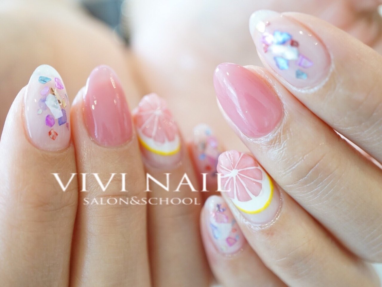 夏 パーティー デート 女子会 ハンド Vivi Nail Eyelashのネイルデザイン No ネイルブック