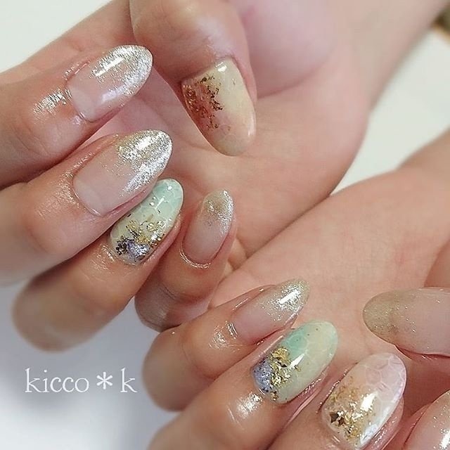 夏 デート 女子会 ハンド グラデーション Kicco K Nailのネイルデザイン No ネイルブック