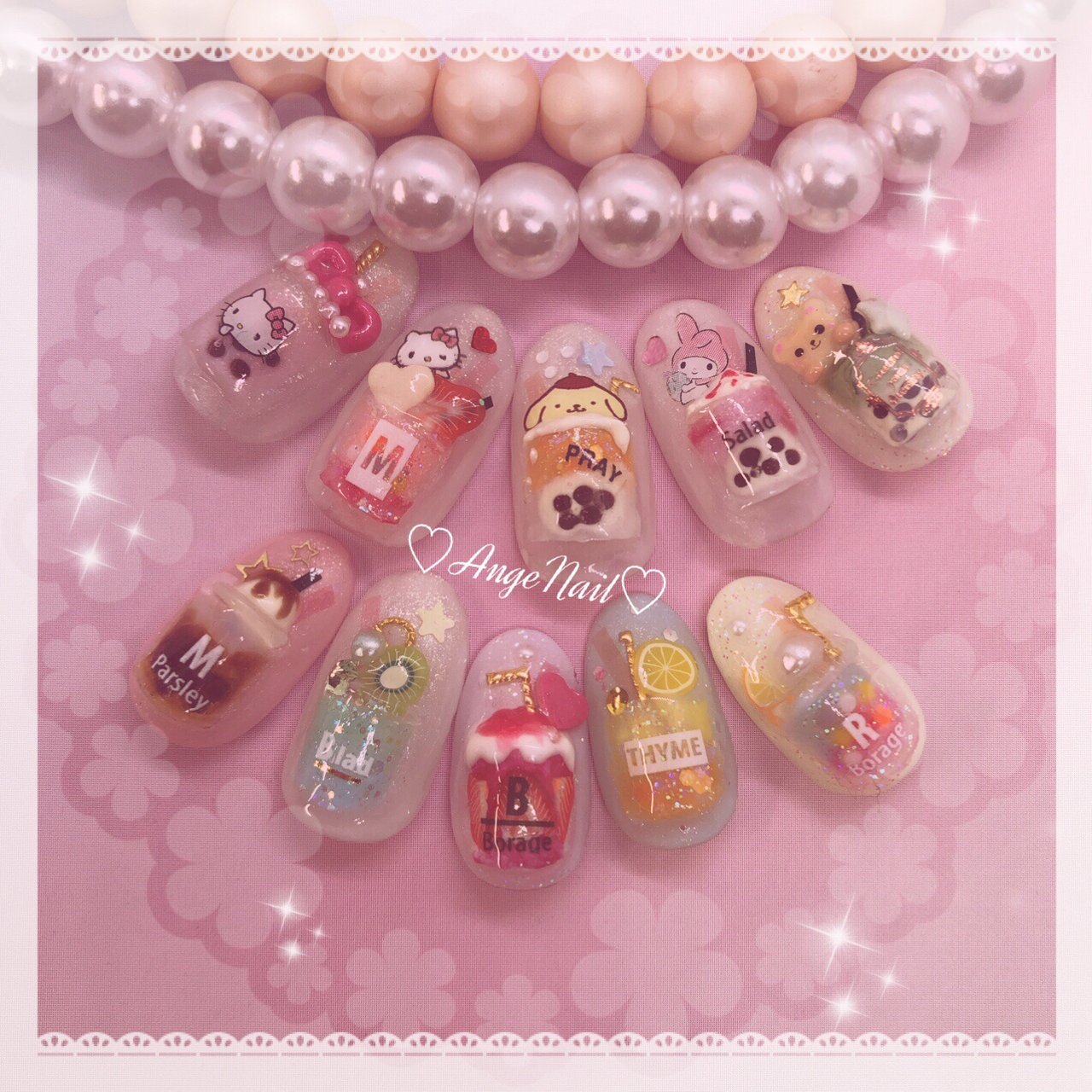 夏 ハンド ブラウン パステル カラフル Angenailのネイルデザイン No ネイルブック