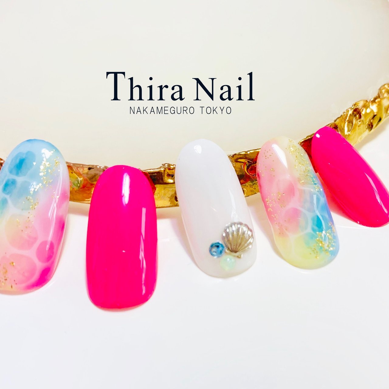 夏 海 リゾート パーティー ハンド Thira Nailのネイルデザイン No ネイルブック