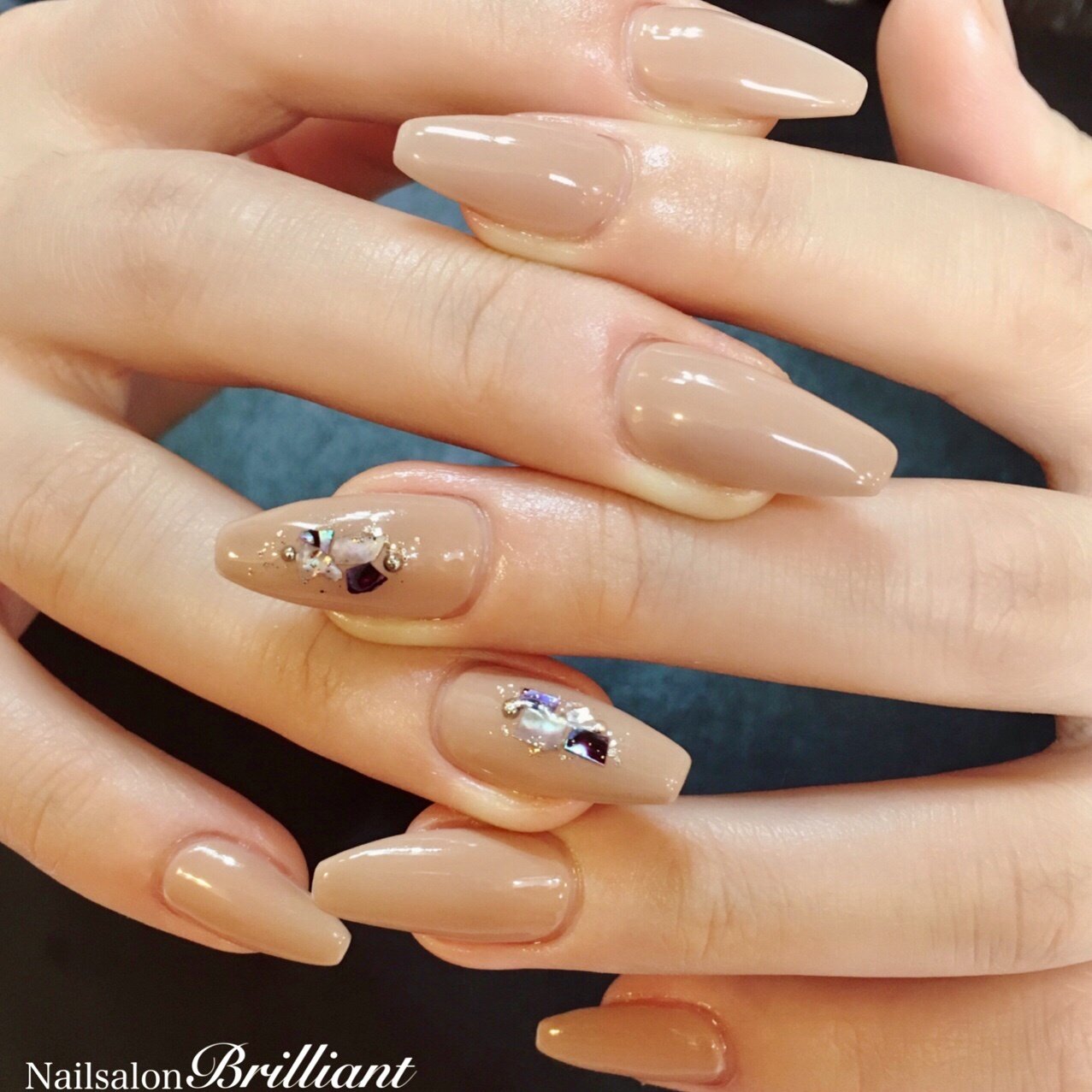 夏 オールシーズン オフィス デート ハンド Nailsalonbrilliantのネイルデザイン No ネイルブック