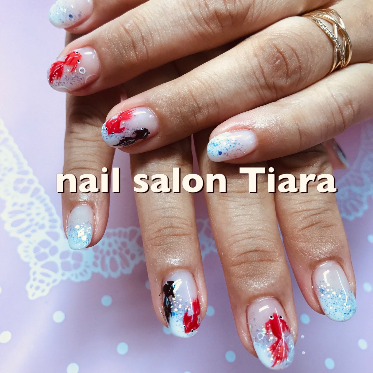 夏 ハンド ホワイト ジェル お客様 Nail Salon Tiaraのネイルデザイン No 4443145 ネイルブック