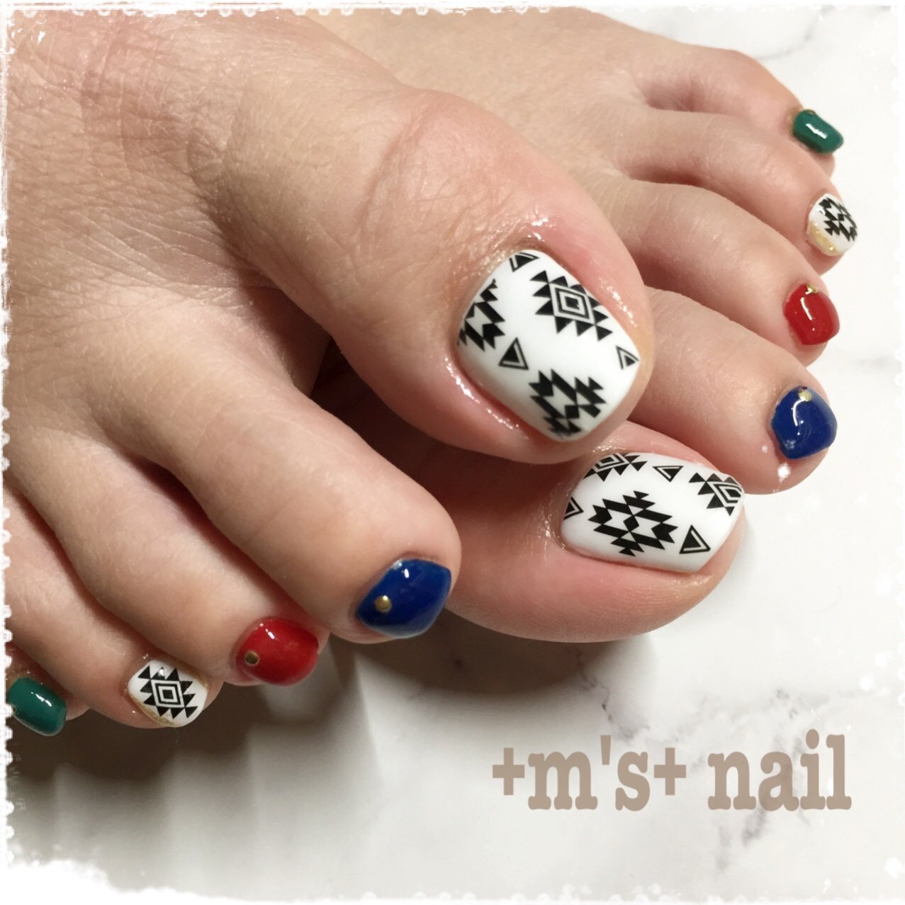 夏 旅行 海 リゾート フット M S Nailのネイルデザイン No ネイルブック