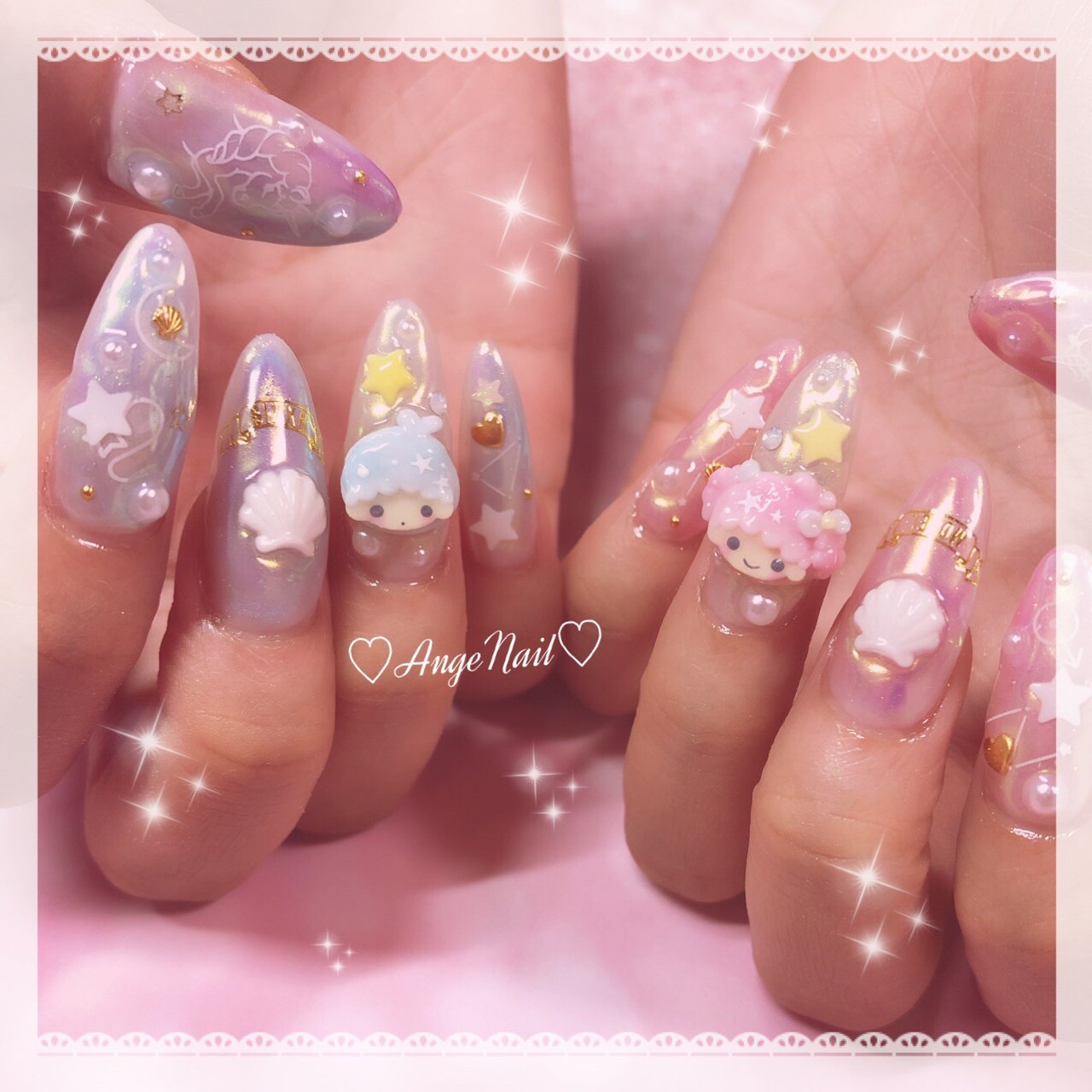 春 夏 七夕 ハンド シェル Angenailのネイルデザイン No ネイルブック