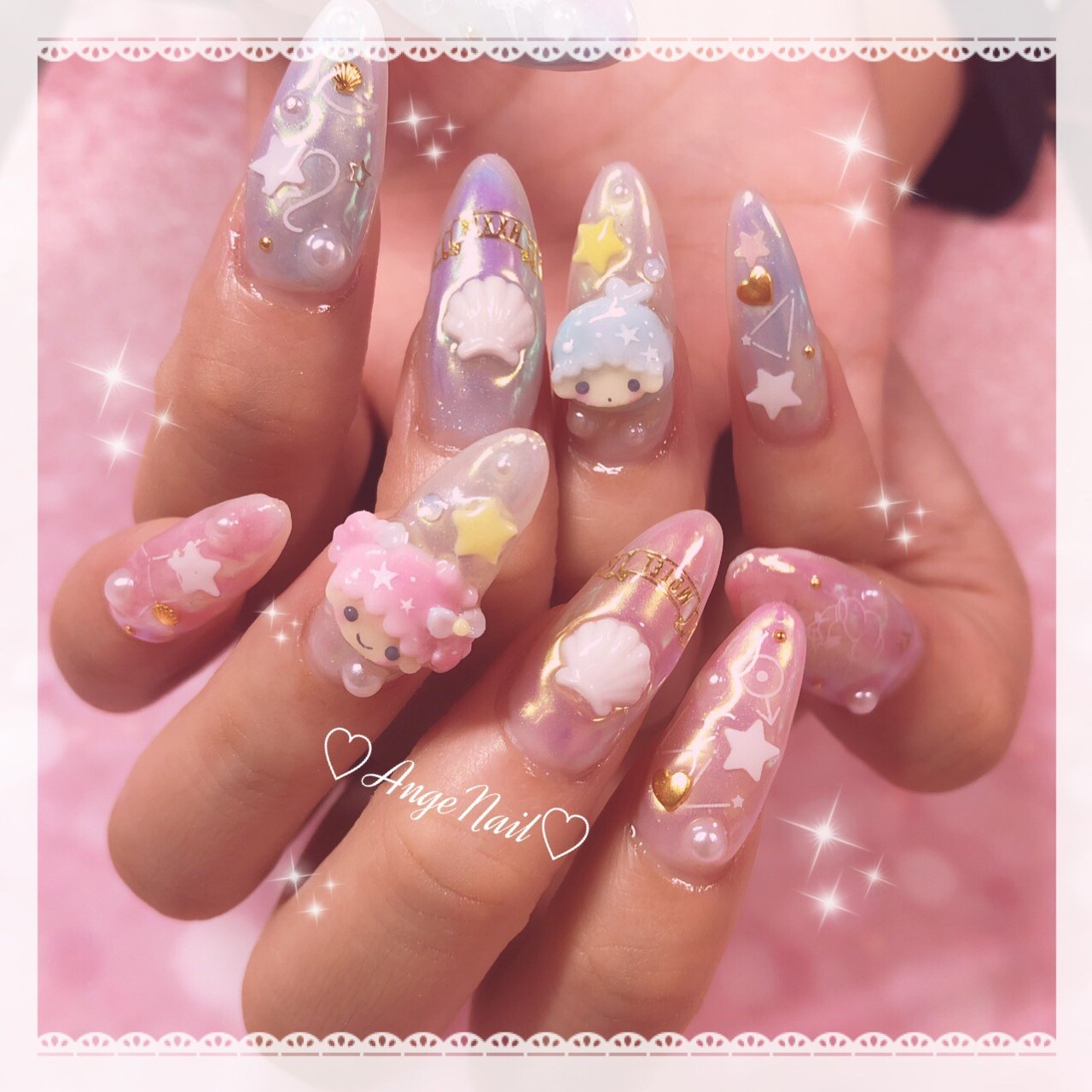 春 夏 七夕 ハンド シェル Angenailのネイルデザイン No ネイルブック