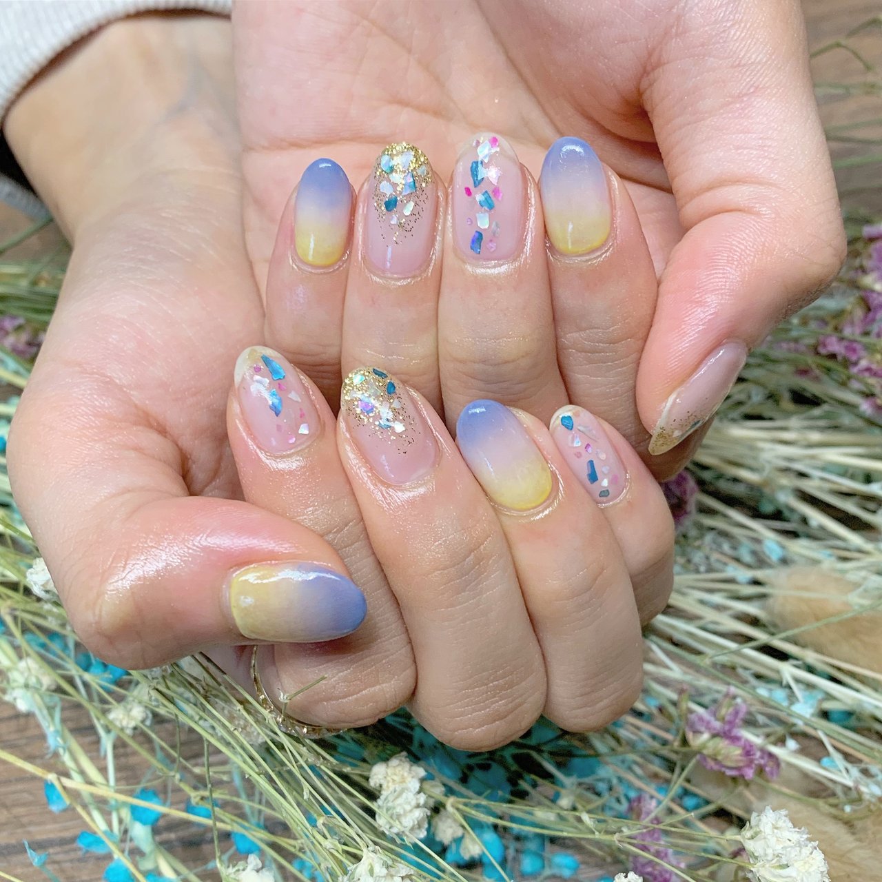 夏 海 リゾート 浴衣 ハンド Kapenail のネイルデザイン No ネイルブック