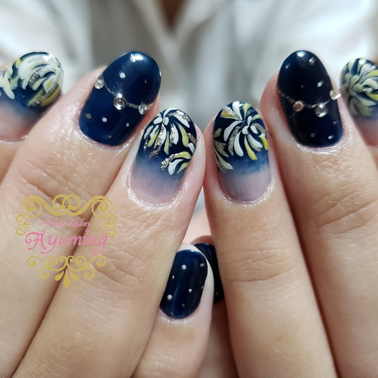 夏 旅行 七夕 浴衣 グラデーション Ayumingnailのネイルデザイン No ネイルブック