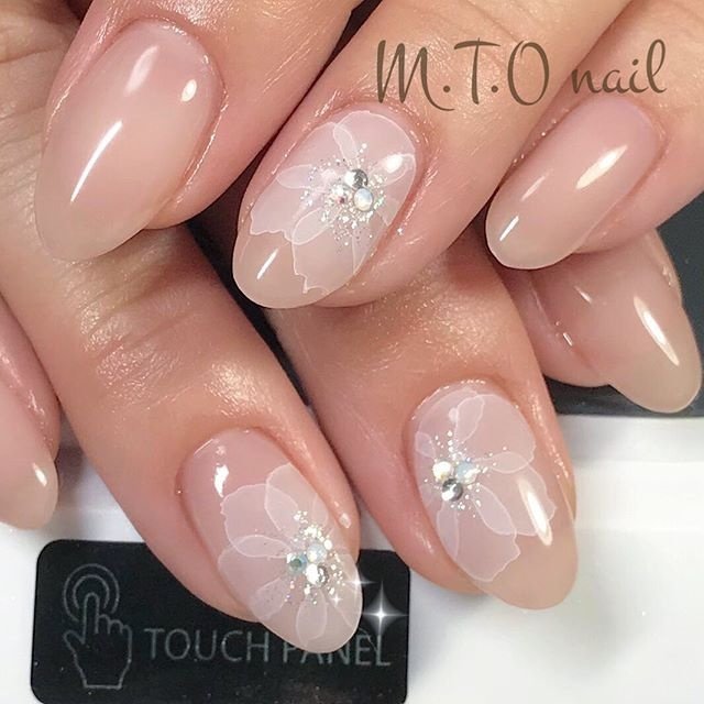 ハンド フラワー たらしこみ M ｔ ｏ Nail Takaのネイルデザイン No ネイルブック