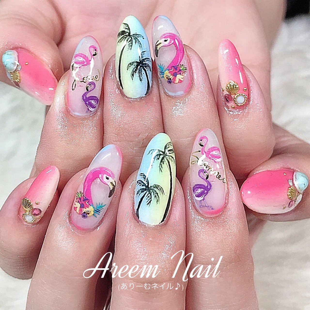 夏 ハンド Areem Nailのネイルデザイン No ネイルブック