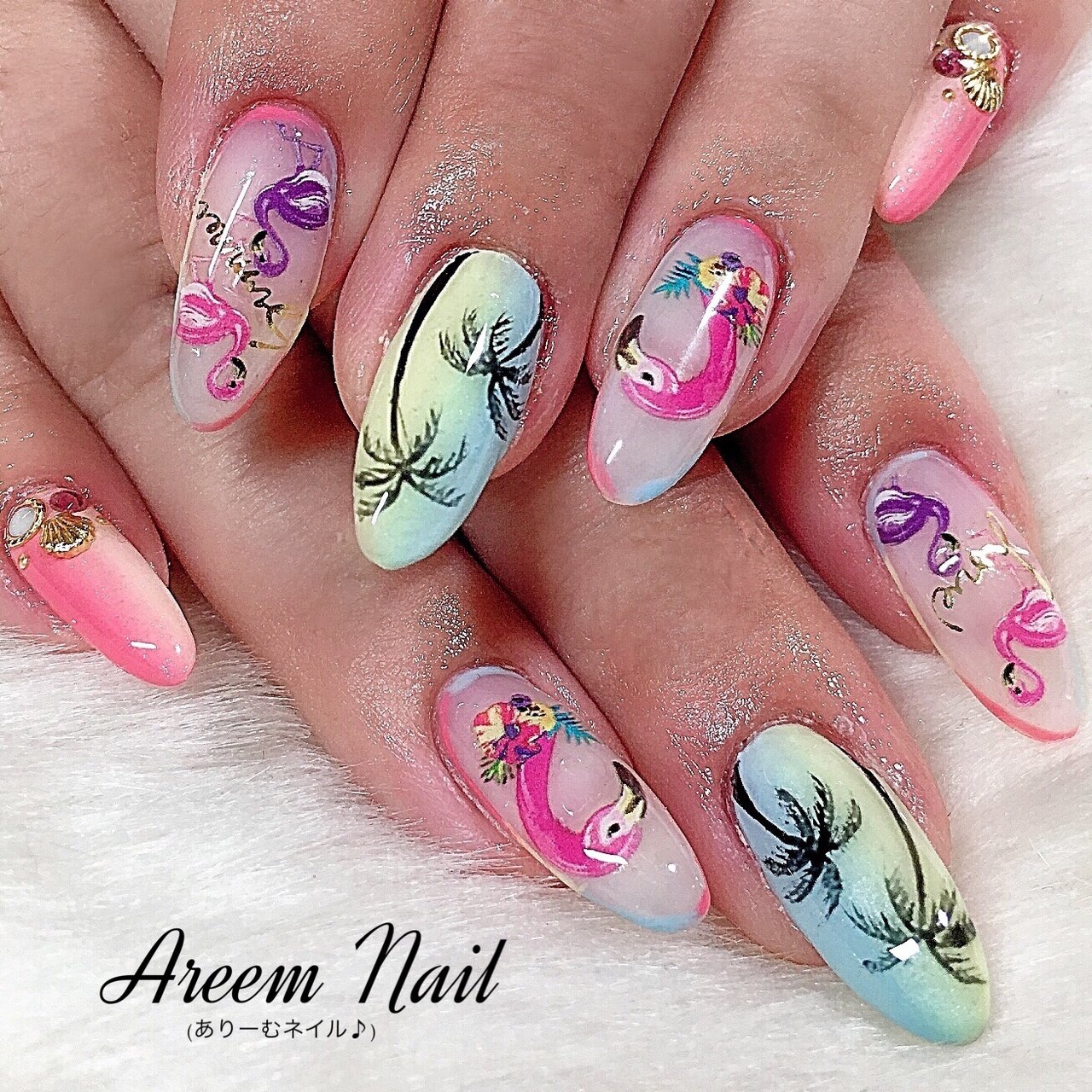 夏 ハンド Areem Nailのネイルデザイン No ネイルブック