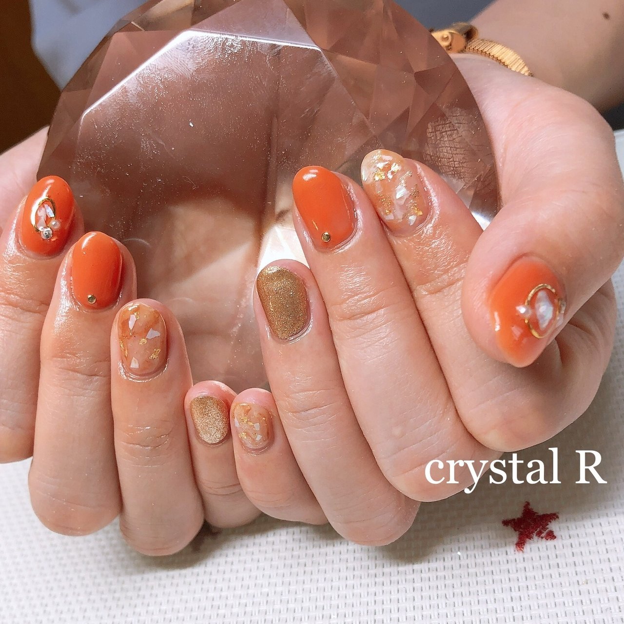 オールシーズン 海 リゾート 浴衣 ハンド Crystal R Nail Salon のネイルデザイン No ネイルブック