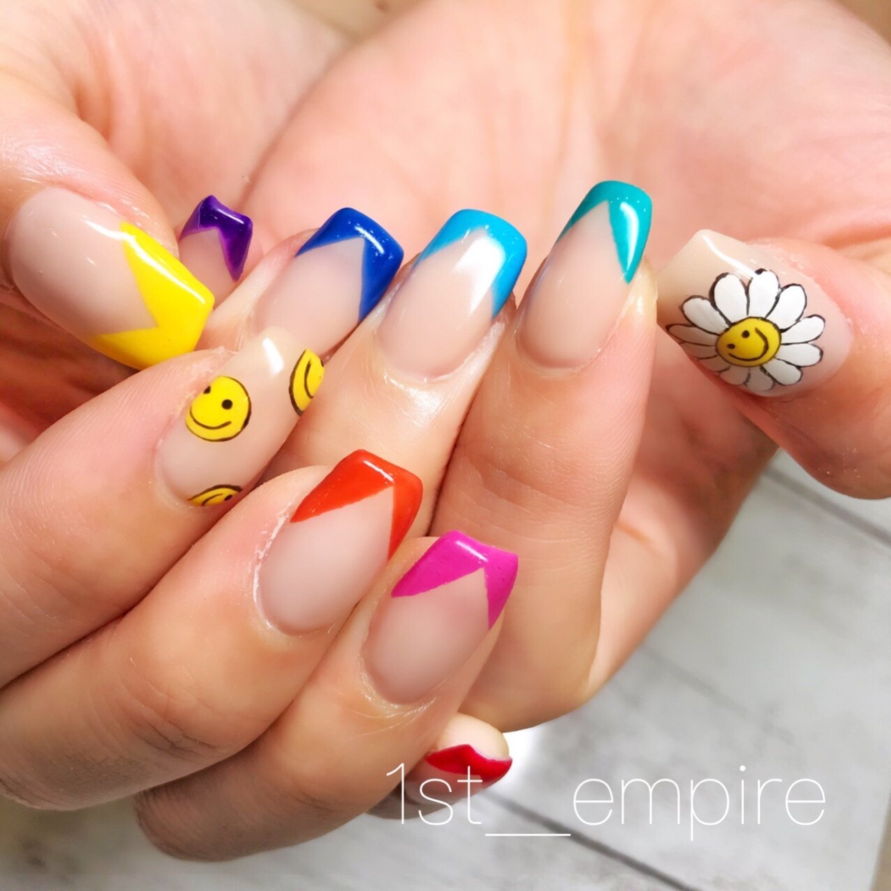 夏 オールシーズン 海 リゾート ハンド 1st Empire Sahoのネイルデザイン No ネイルブック