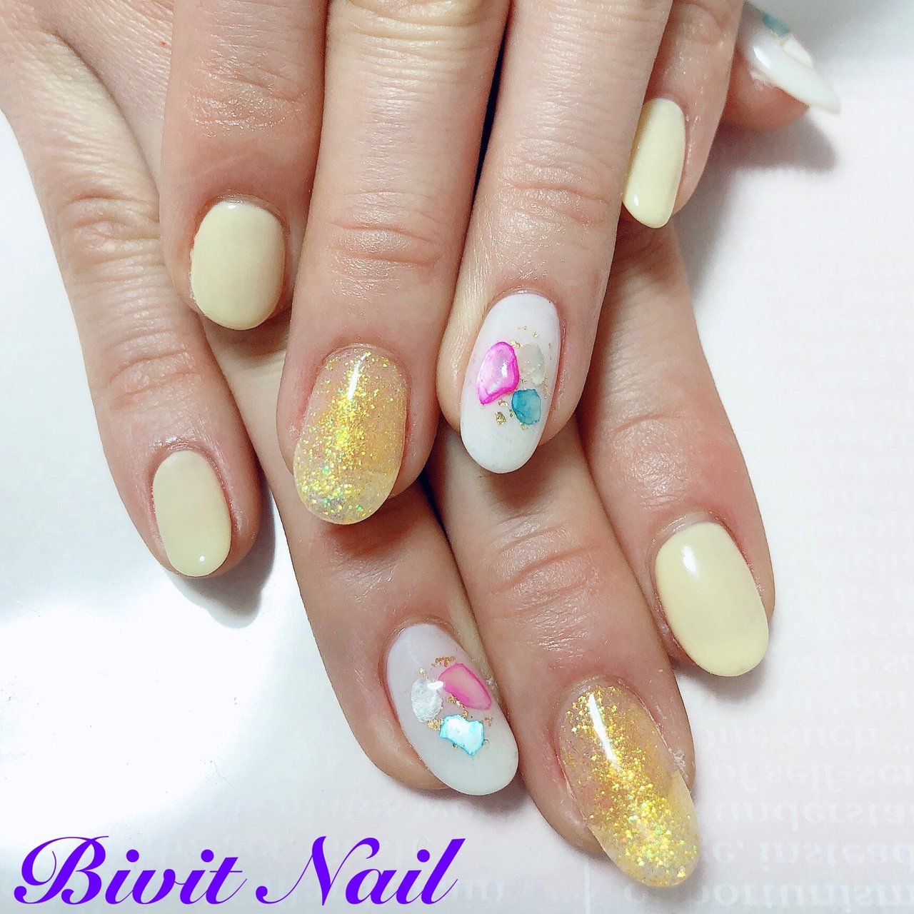 春 夏 旅行 ハンド シンプル Bivit Nailのネイルデザイン No 4459091