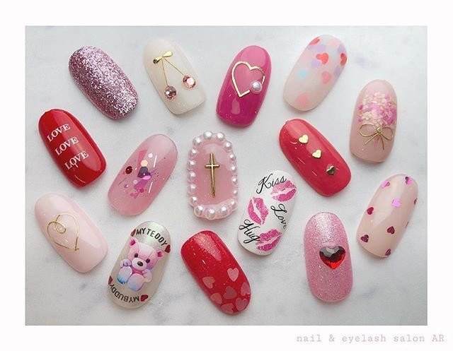 オールシーズン バレンタイン ブライダル デート ハンド Salon Arのネイルデザイン No ネイルブック