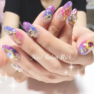 人気順 グラデーション ハート セーラームーンネイルのネイルデザイン ネイルブック