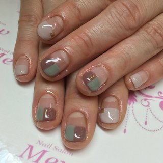 #Nailbook #秋 #冬 #お正月 #梅雨 #浴衣 #スポーツ #ハンド #グラデーション #アンティーク #ストライプ #バイカラー #ショート #ミディアム #スーパーロング #クリア #ベージュ #オレンジ #イエロー #グリーン #ブラウン #グレージュ #グレー #ゴールド #シルバー #アースカラー #スモーキー #カラフル #ジェルネイル #スカルプチュア #マニキュア #お客様 #Nailsalon Mew #ネイルブック
