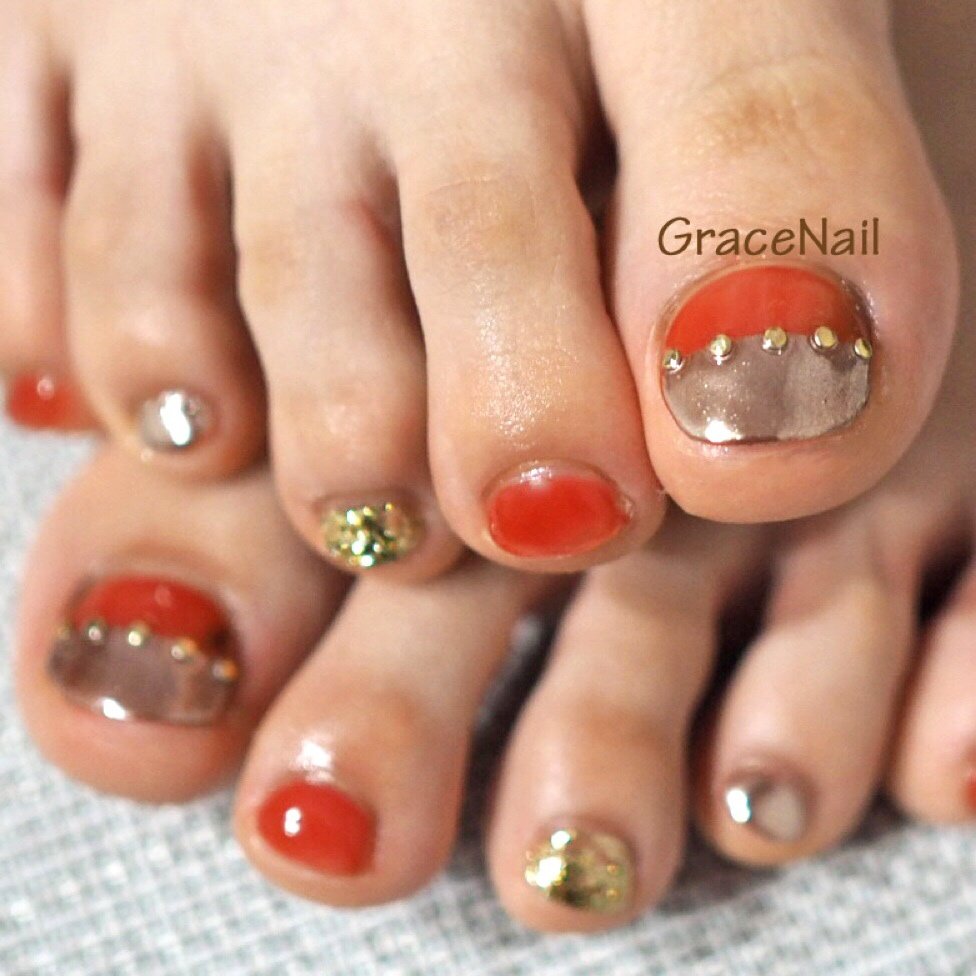 夏 秋 海 リゾート フット Gracenailのネイルデザイン No ネイルブック