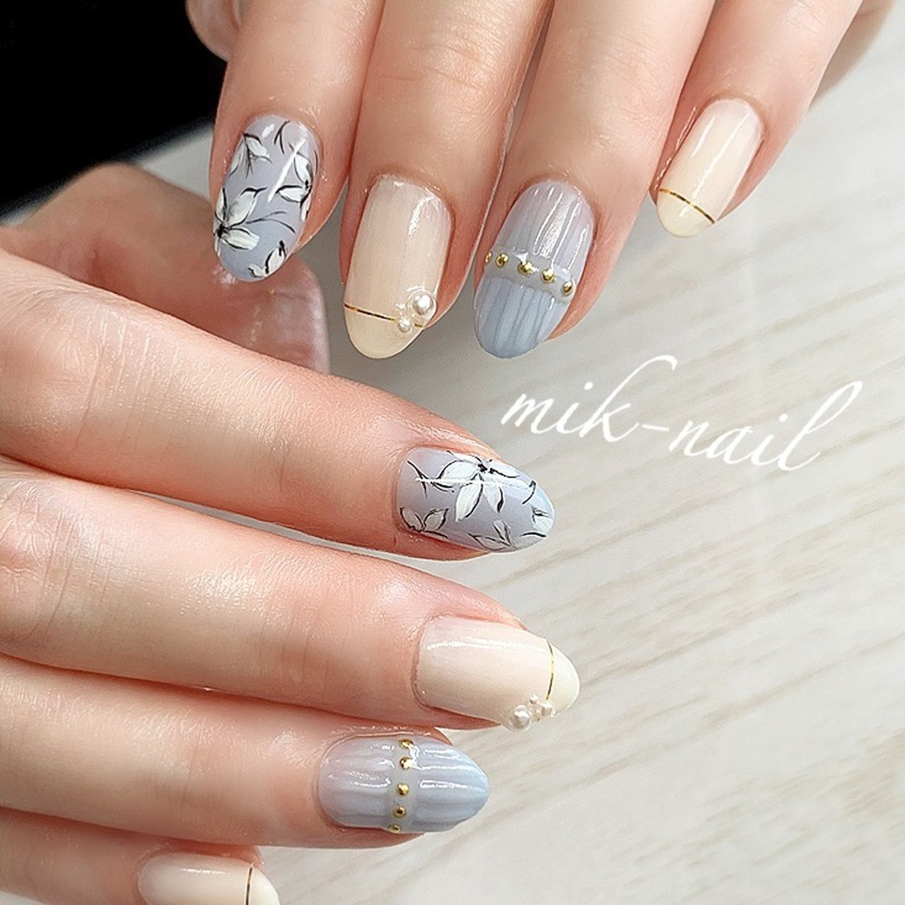 オールシーズン パーティー デート 女子会 ハンド Mik Nail石堂美貴のネイルデザイン No ネイルブック