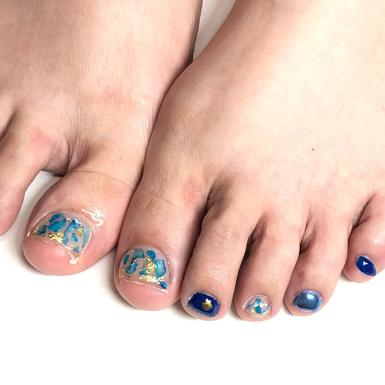 夏 海 リゾート 浴衣 フット モゾ近く 北名古屋 A Nailのネイルデザイン No ネイルブック