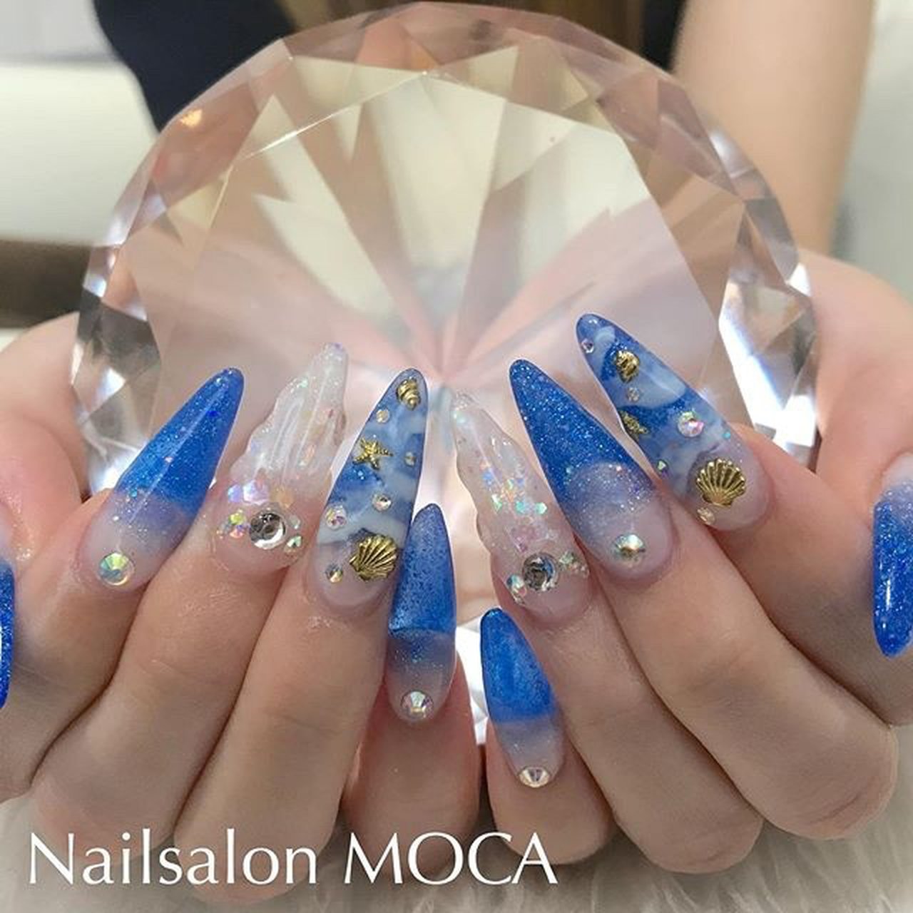 夏 海 リゾート 浴衣 ハンド Nail Salon Mocaのネイルデザイン No ネイルブック