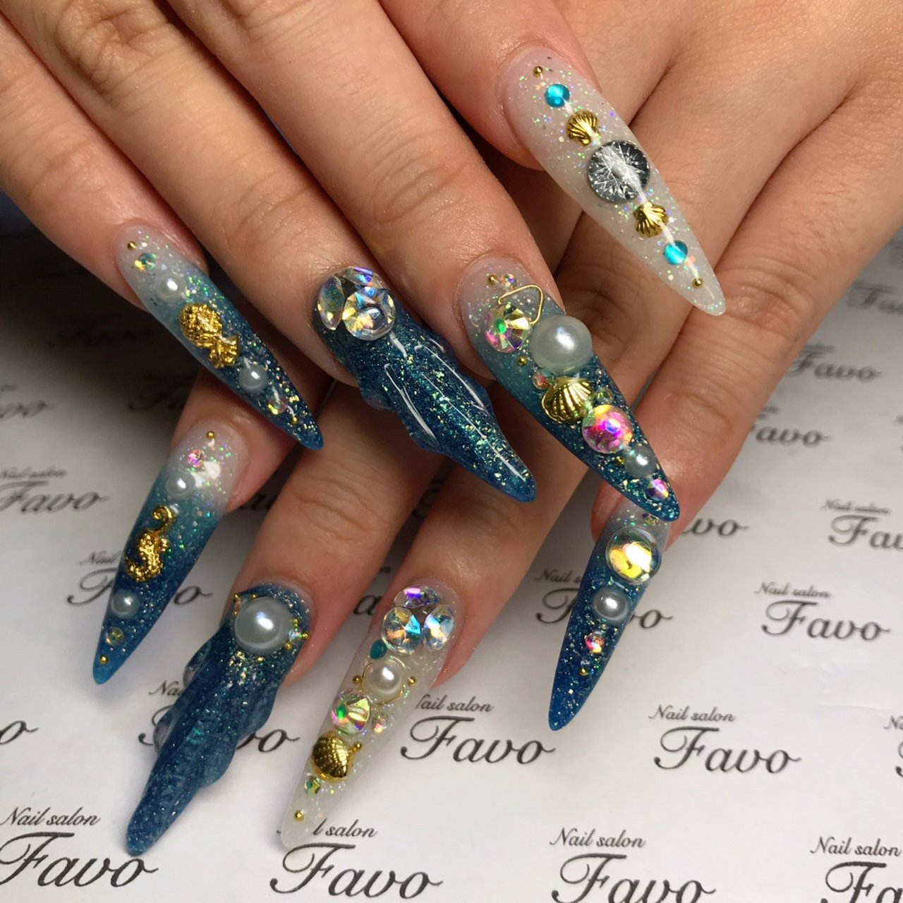 夏 オールシーズン 海 リゾート グラデーション Kotochiyaのネイルデザイン No ネイルブック