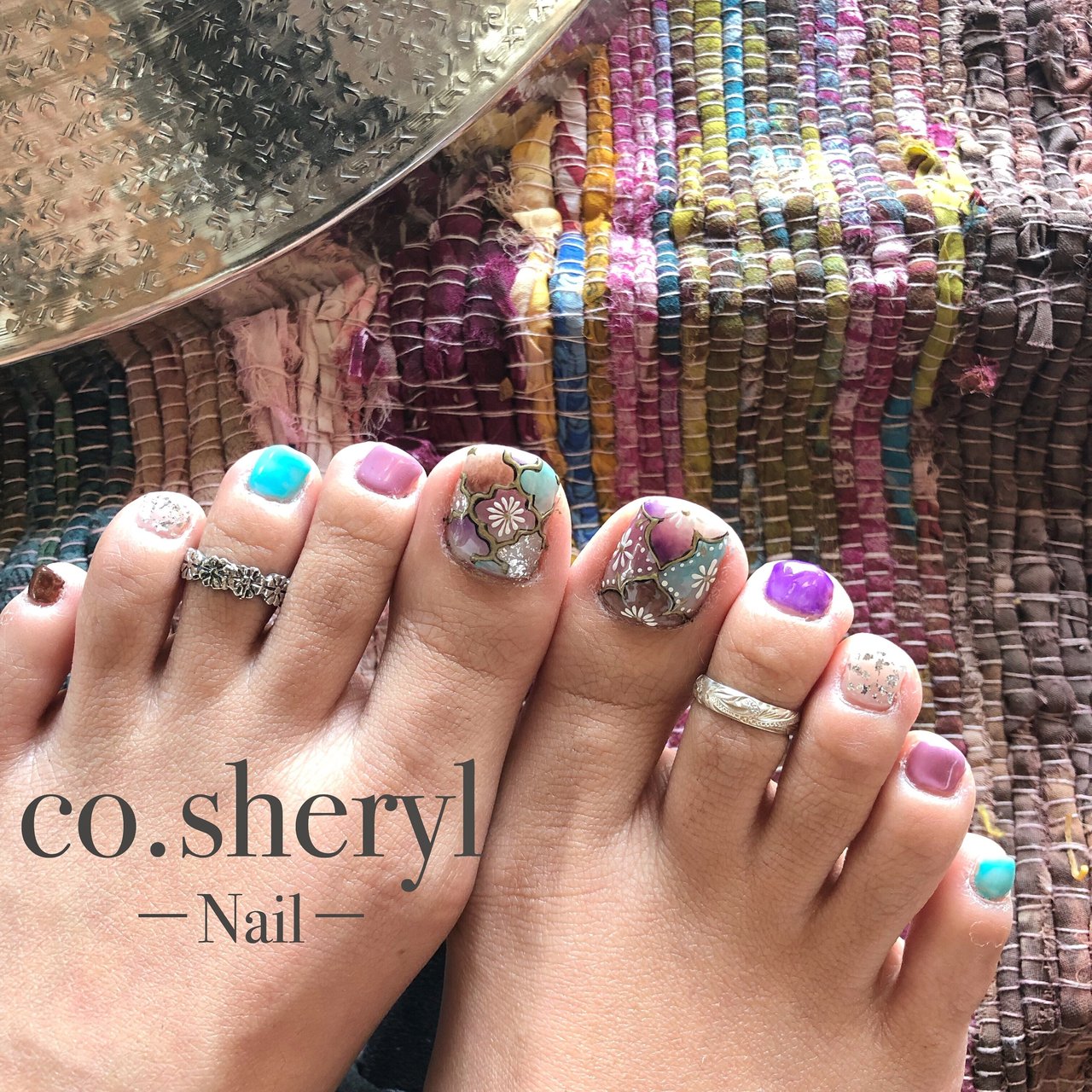 夏 旅行 リゾート フット ネイティブ Co Sherylのネイルデザイン No ネイルブック