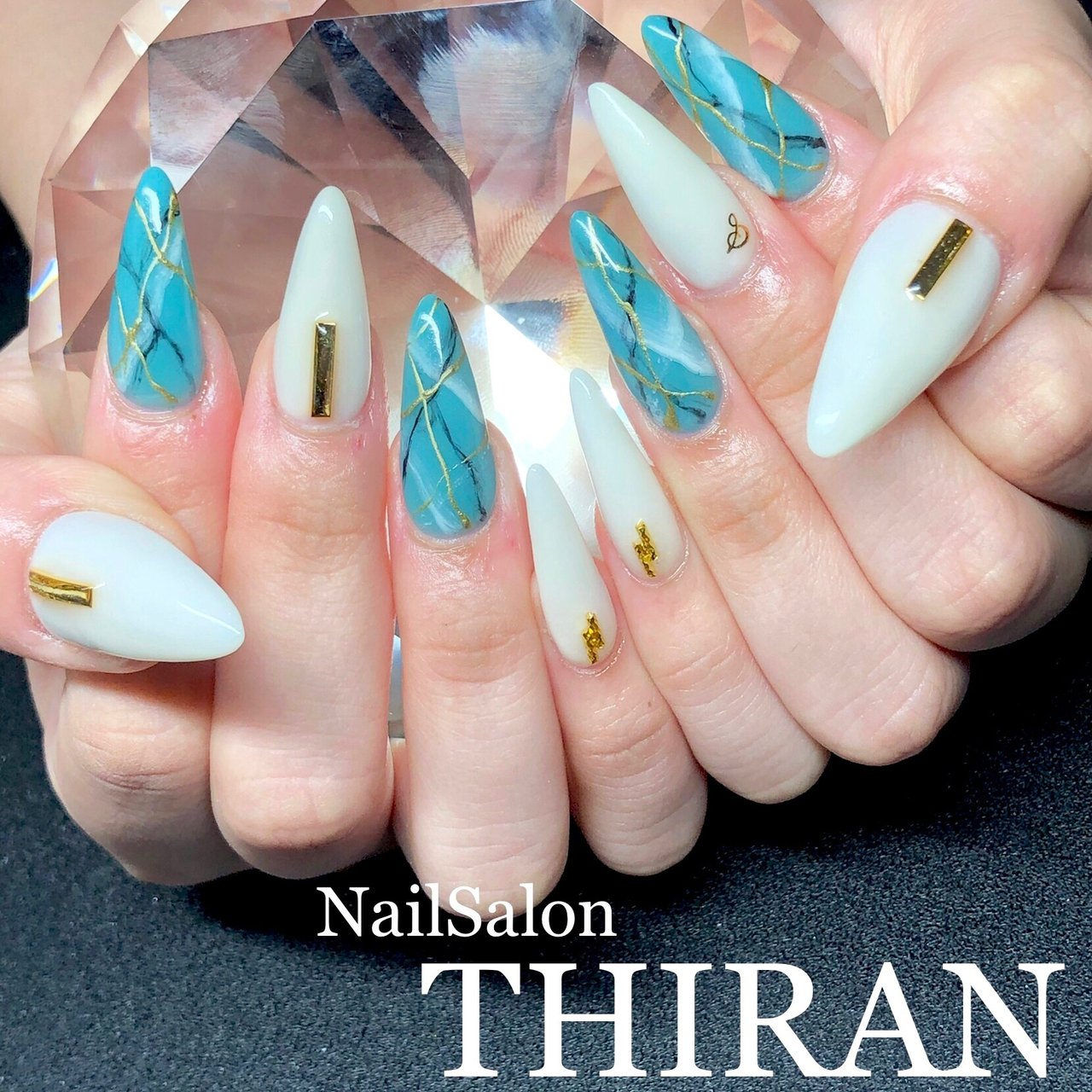 夏 オールシーズン ハンド シンプル ワンカラー Nailsalon Thiranのネイルデザイン No ネイルブック