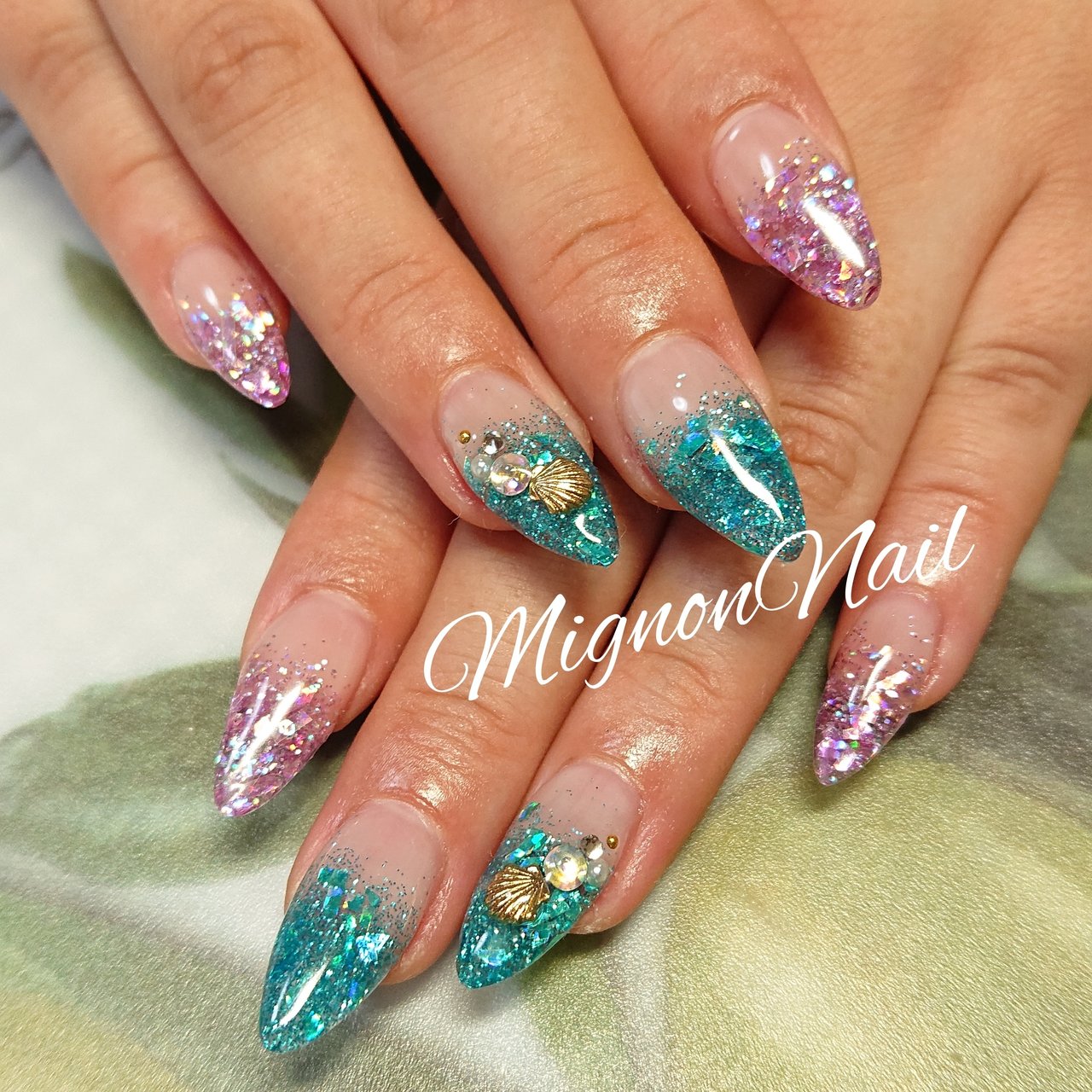 オールシーズン ハンド グラデーション ラメ ピンク Mio Kusanoのネイルデザイン No ネイルブック