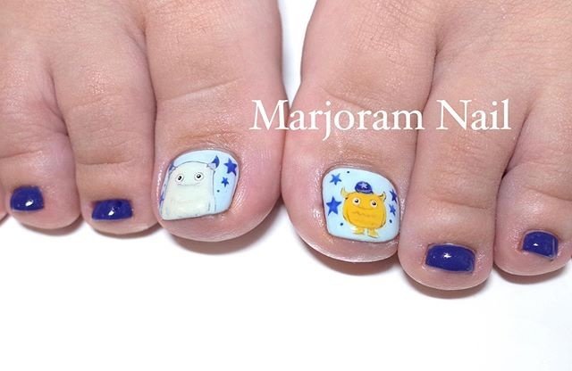 オールシーズン スポーツ フット ワンカラー キャラクター Marjoramnailのネイルデザイン No ネイルブック