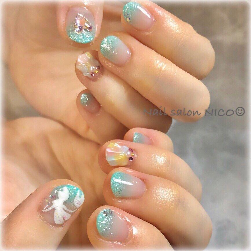 夏 旅行 海 デート お客様 Nail Salon Nico のネイルデザイン No ネイルブック