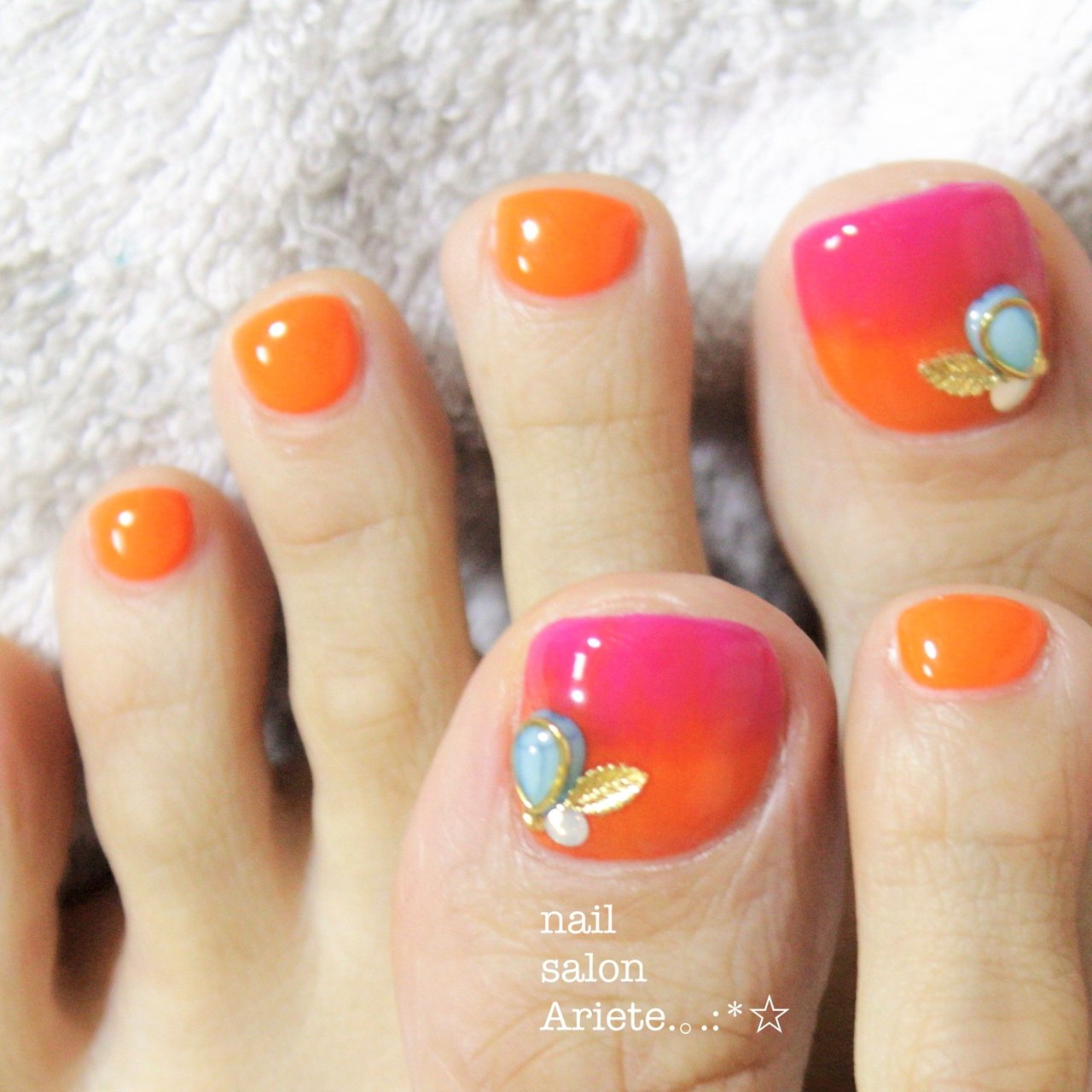 夏 海 リゾート ライブ フット Nail Salon Arieteのネイルデザイン No ネイルブック