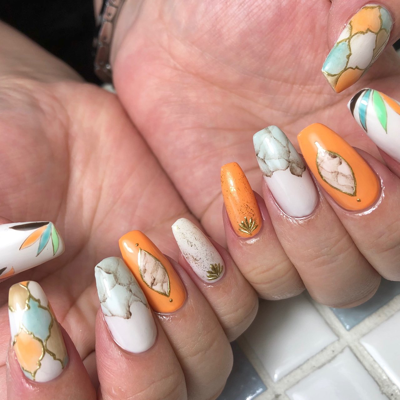 夏 海 リゾート ハンド エスニック Sugawara0107のネイルデザイン No ネイルブック