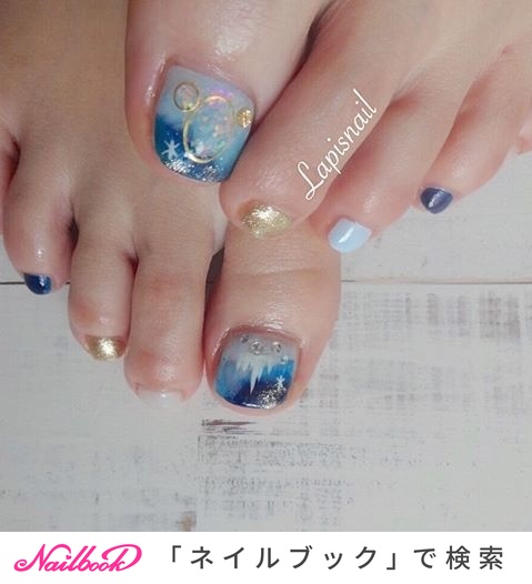 シンデレラ城ネイルのネイルデザイン ネイルブック