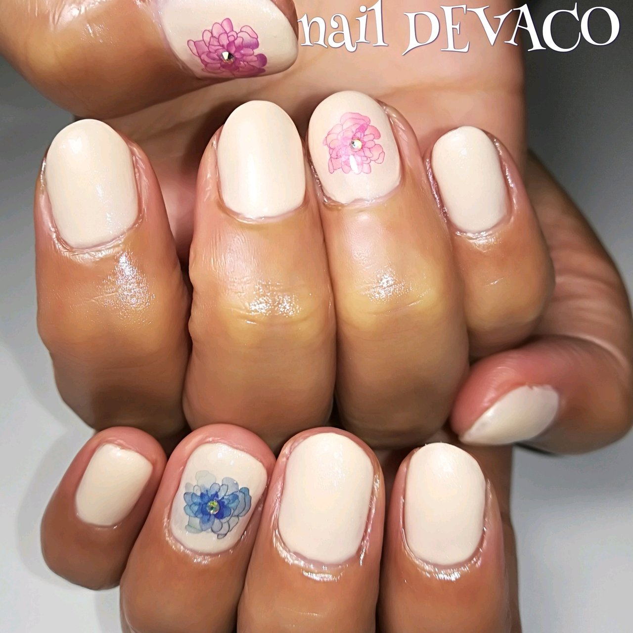 夏 オールシーズン オフィス ハンド ワンカラー 999naildevacoのネイルデザイン No ネイルブック