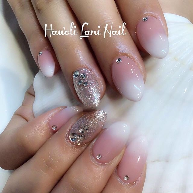 オールシーズン ブライダル パーティー ハンド シンプル Hau Oli Lani Nailのネイルデザイン No ネイルブック