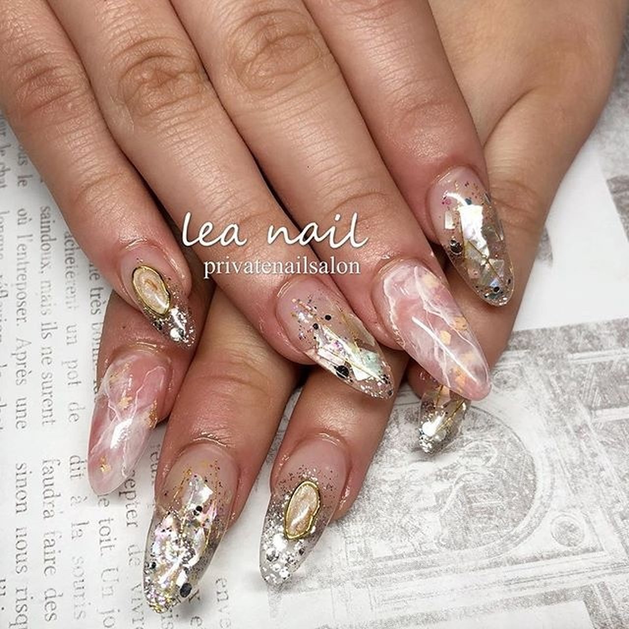 夏 オールシーズン 海 リゾート ハンド Leanail9のネイルデザイン No ネイルブック