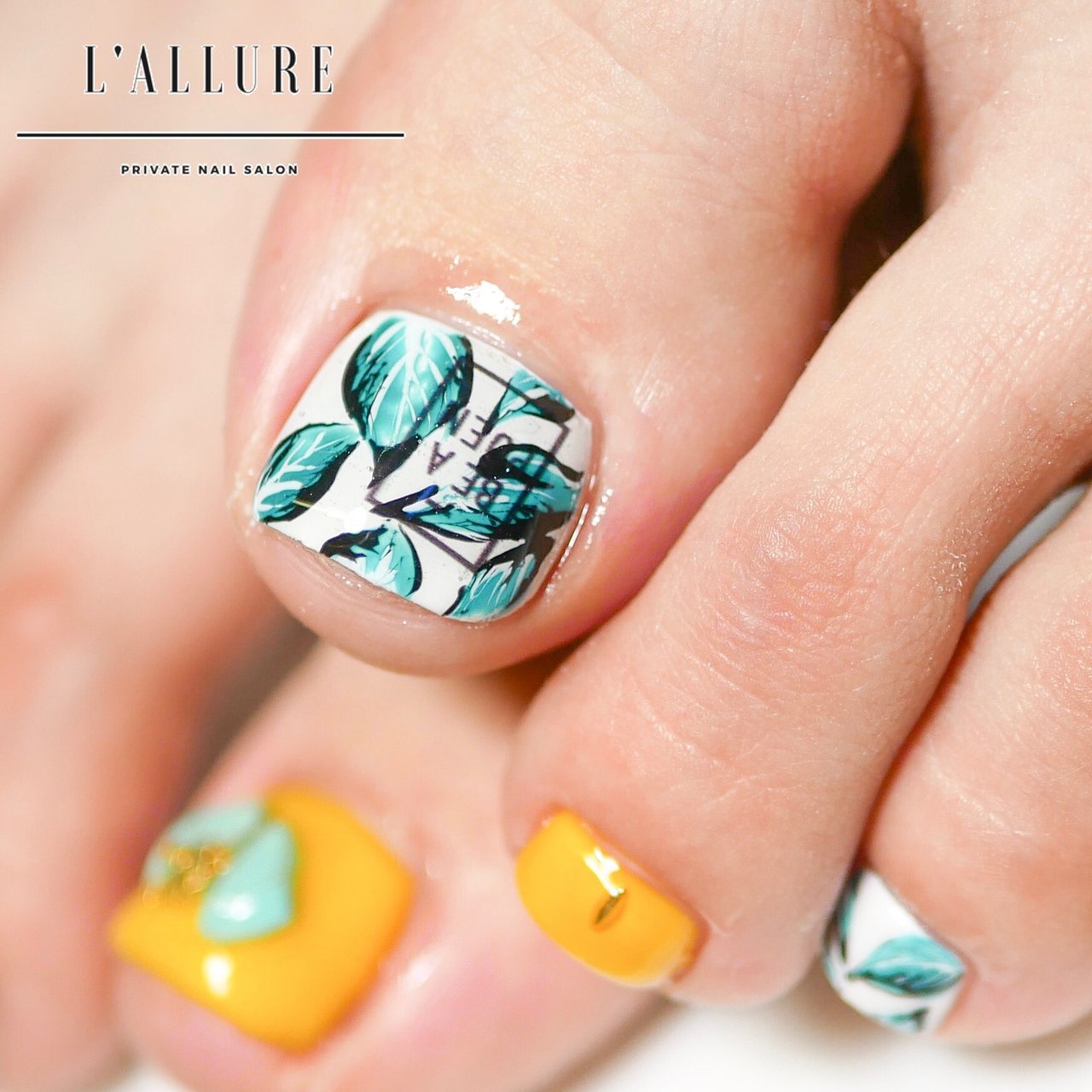 夏 オールシーズン 海 リゾート ボタニカル Nail Salon Lallure のネイルデザイン No ネイルブック