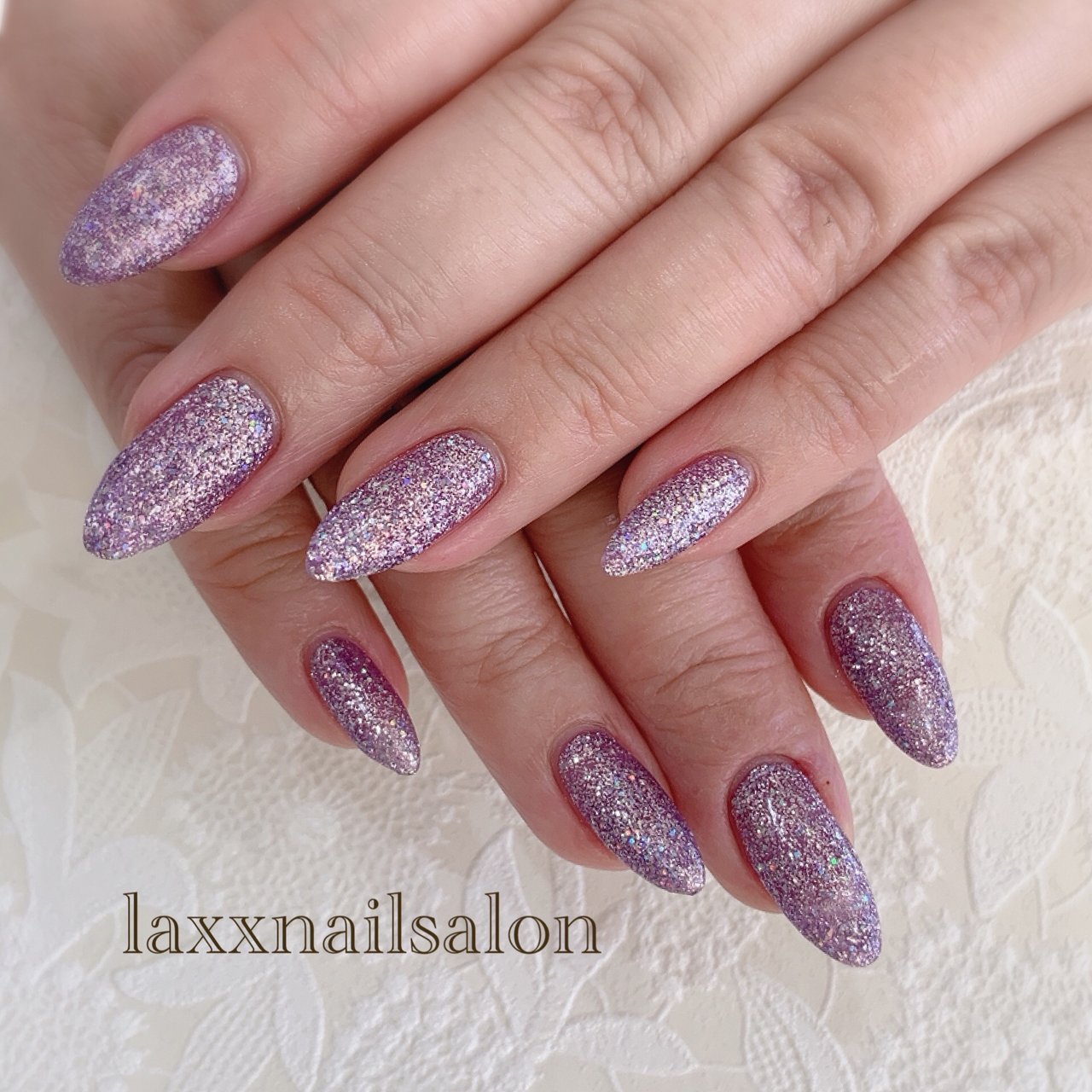 ラメ パープル Laxxnailsalon千葉ニュータウン店のネイルデザイン No ネイルブック