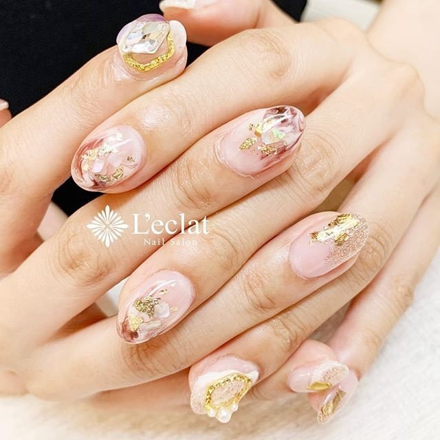 夏 秋 海 リゾート ハンド Nailsalon Leclatのネイルデザイン No ネイルブック